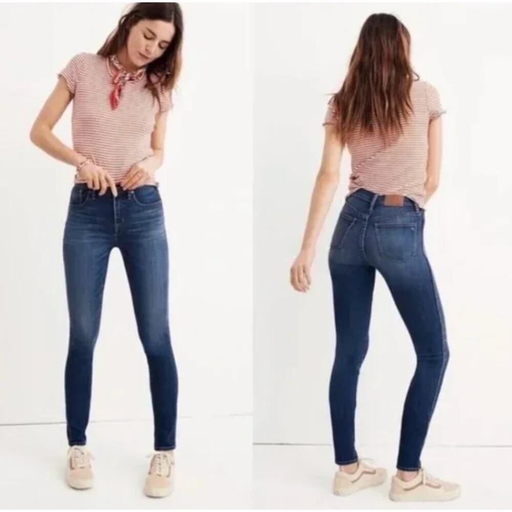 Madewell High Riser Skinny Jeans Dark Wash Size 26